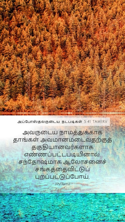 அப்போஸ்தலருடைய நடபடிகள் 5:41 TAMIRV Bible Verse Image