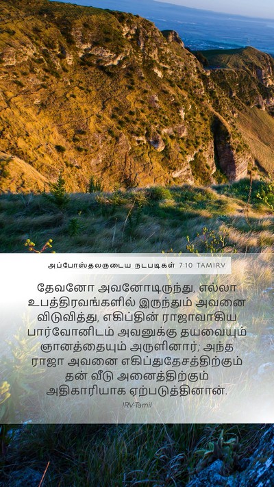 அப்போஸ்தலருடைய நடபடிகள் 7:10 TAMIRV Bible Verse Image