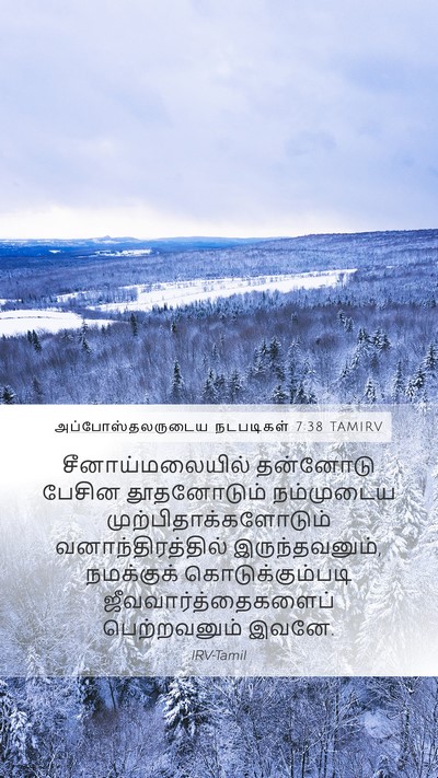 அப்போஸ்தலருடைய நடபடிகள் 7:38 TAMIRV Bible Verse Image