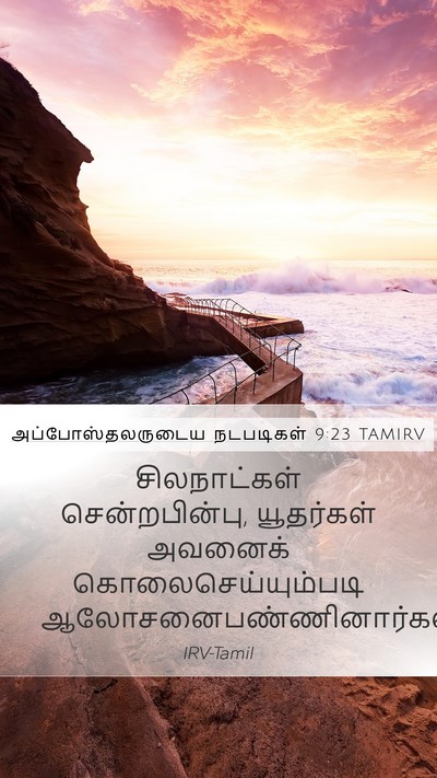 அப்போஸ்தலருடைய நடபடிகள் 9:23 TAMIRV Bible Verse Image