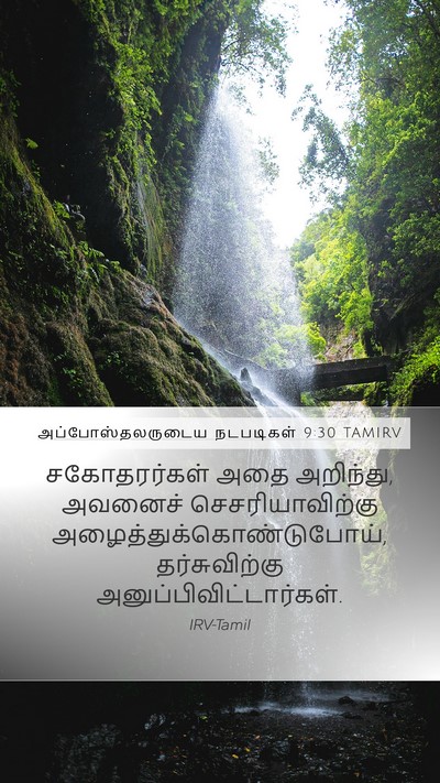 அப்போஸ்தலருடைய நடபடிகள் 9:30 TAMIRV Bible Verse Image