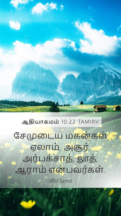 ஆதியாகமம் 10:22 TAMIRV Bible Verse Image