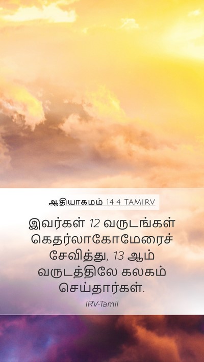 ஆதியாகமம் 14:4 TAMIRV Bible Verse Image