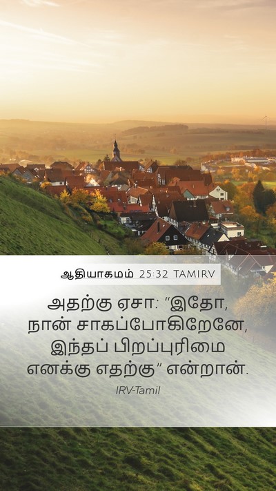 ஆதியாகமம் 25:32 TAMIRV Bible Verse Image