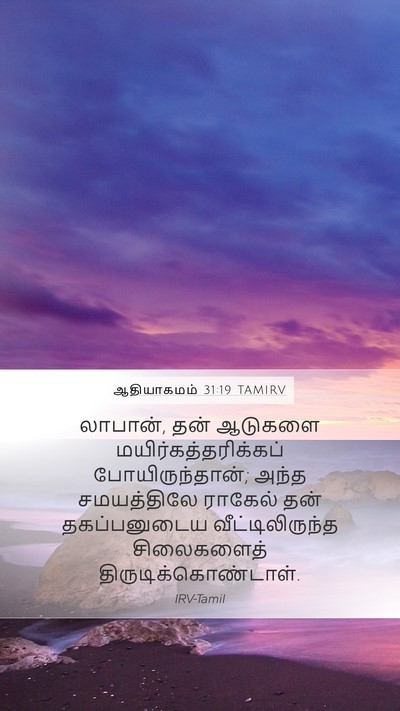 ஆதியாகமம் 31:19 TAMIRV Bible Verse Image