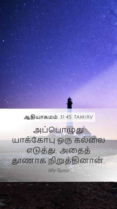 ஆதியாகமம் 31:45 TAMIRV Bible Verse Image
