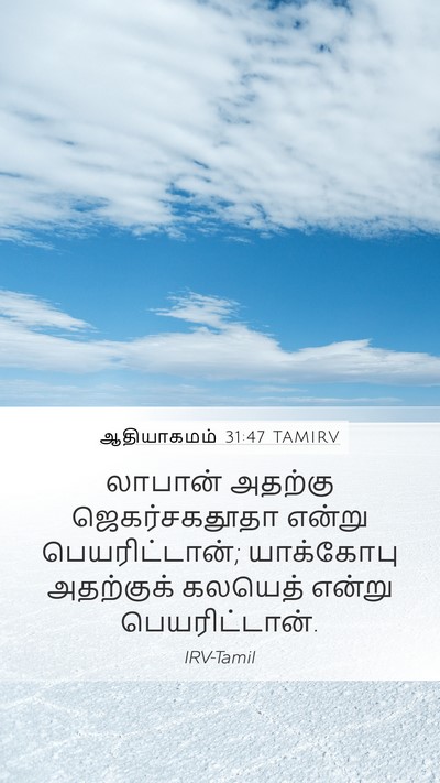 ஆதியாகமம் 31:47 TAMIRV Bible Verse Image