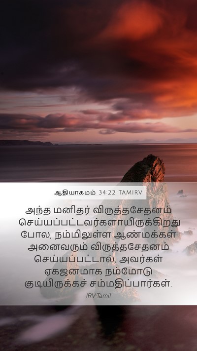 ஆதியாகமம் 34:22 TAMIRV Mobile Phone Wallpaper - அந்த மனிதர் - Mobile Bible Verse Wallpaper