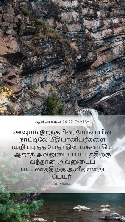 ஆதியாகமம் 36:35 TAMIRV Bible Verse Image
