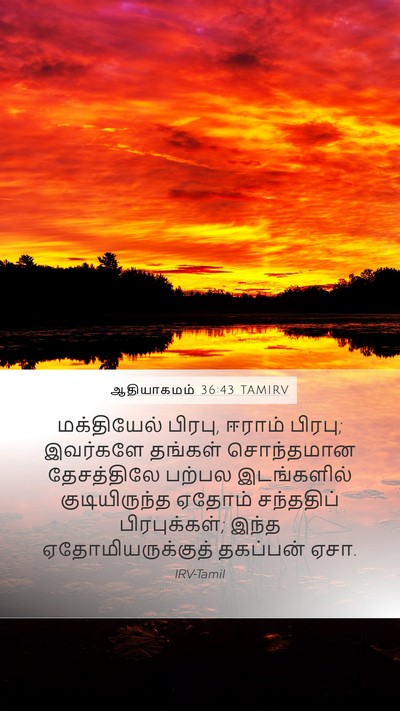ஆதியாகமம் 36:43 TAMIRV Bible Verse Image