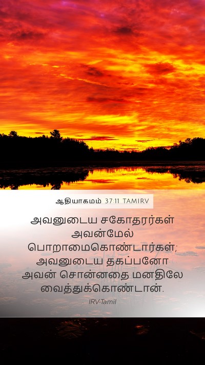 ஆதியாகமம் 37:11 TAMIRV Bible Verse Image