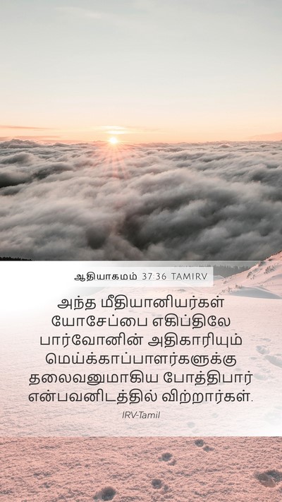ஆதியாகமம் 37:36 TAMIRV Bible Verse Image