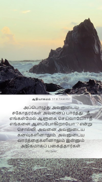 ஆதியாகமம் 37:8 TAMIRV Bible Verse Image