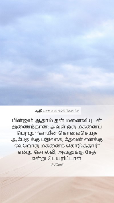 ஆதியாகமம் 4:25 TAMIRV Bible Verse Image