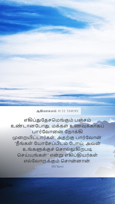 ஆதியாகமம் 41:55 TAMIRV Bible Verse Image