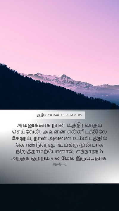 ஆதியாகமம் 43:9 TAMIRV Bible Verse Image