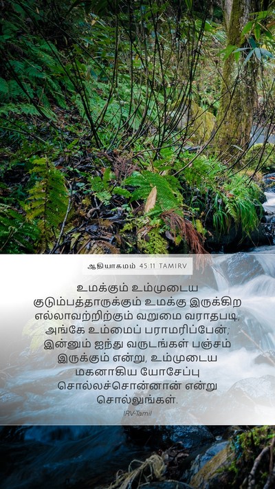 ஆதியாகமம் 45:11 TAMIRV Bible Verse Image