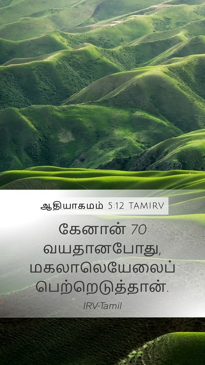 ஆதியாகமம் 5:12 TAMIRV Mobile Phone Wallpaper - கேனான் 70 - Mobile Bible Verse Wallpaper