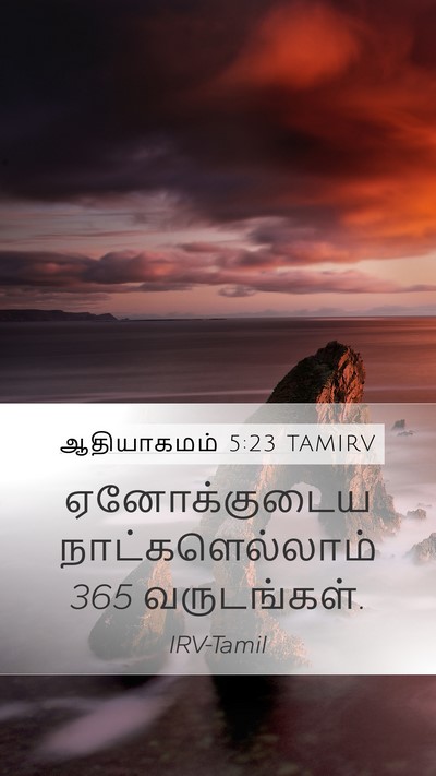ஆதியாகமம் 5:23 TAMIRV Mobile Phone Wallpaper - ஏனோக்குடைய - Mobile Bible Verse Wallpaper