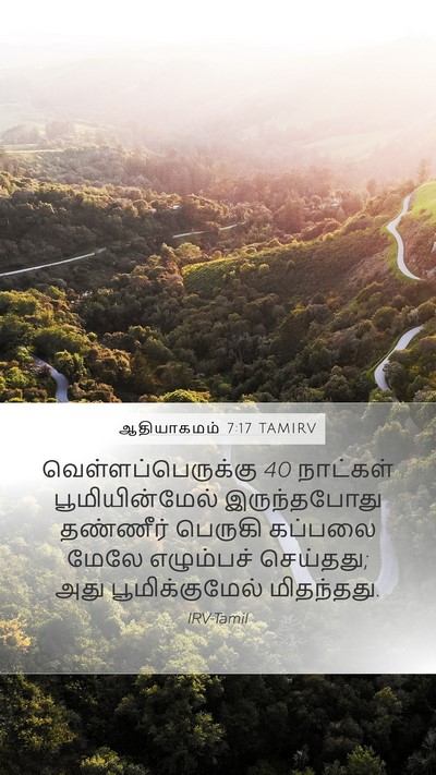 ஆதியாகமம் 7:17 TAMIRV Bible Verse Image