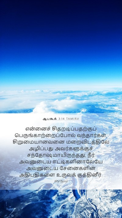ஆபகூக் 3:14 TAMIRV Bible Verse Image