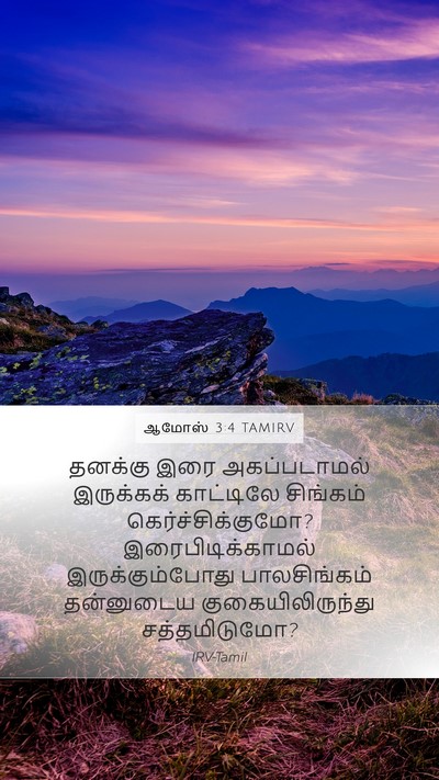 ஆமோஸ் 3:4 TAMIRV Bible Verse Image