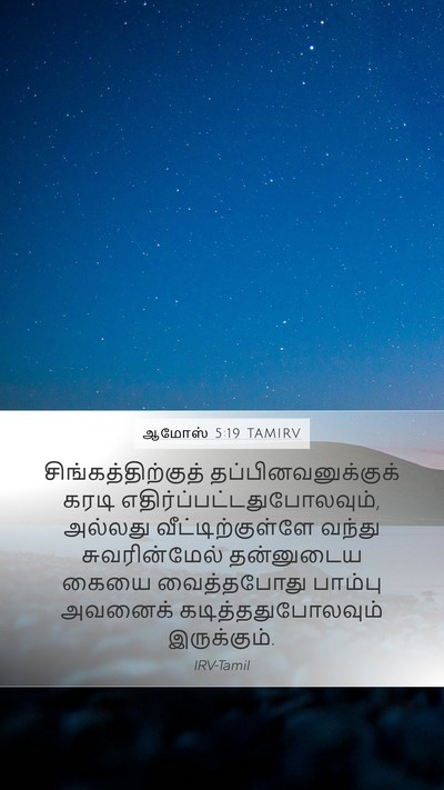 ஆமோஸ் 5:19 TAMIRV Bible Verse Image