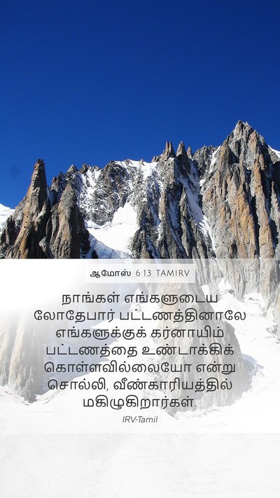 ஆமோஸ் 6:13 TAMIRV Bible Verse Image