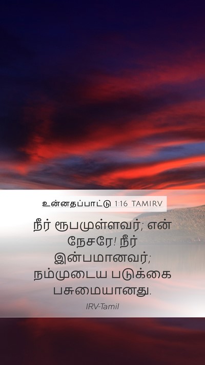 உன்னதப்பாட்டு 1:16 TAMIRV Bible Verse Image