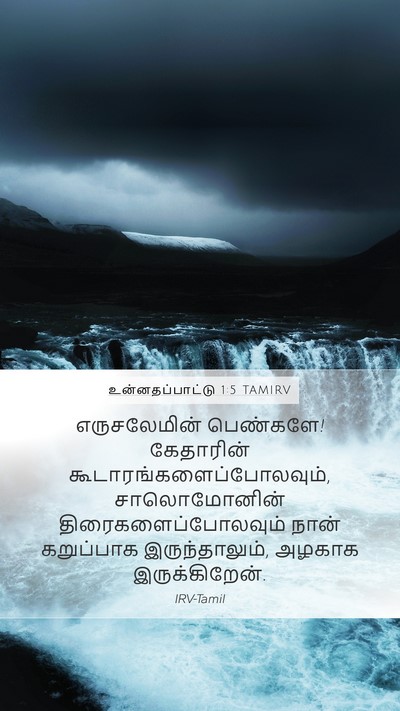 உன்னதப்பாட்டு 1:5 TAMIRV Bible Verse Image
