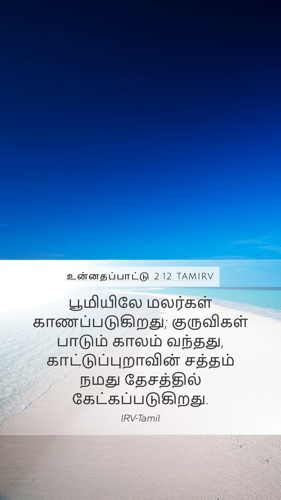 உன்னதப்பாட்டு 2:12 TAMIRV Bible Verse Image