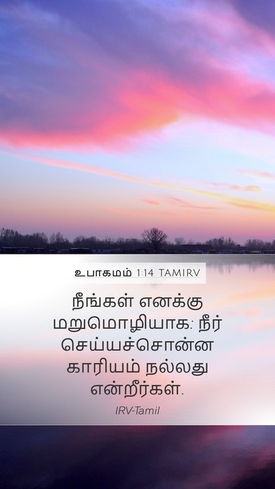 உபாகமம் 1:14 TAMIRV Mobile Phone Wallpaper - நீங்கள் எனக்கு - Mobile Bible Verse Wallpaper