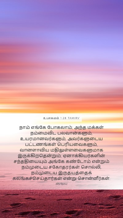 உபாகமம் 1:28 TAMIRV Bible Verse Image