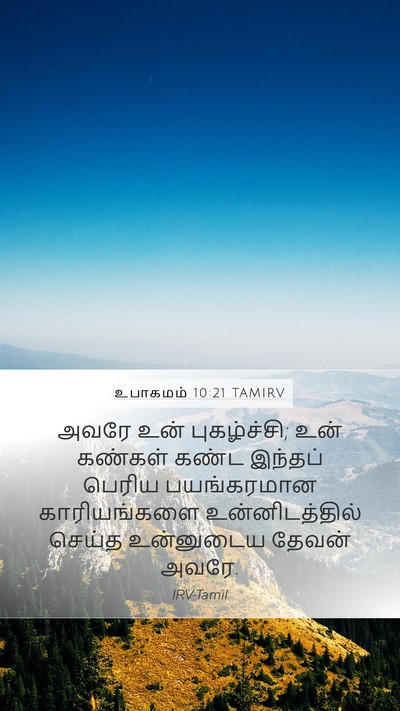 உபாகமம் 10:21 TAMIRV Bible Verse Image