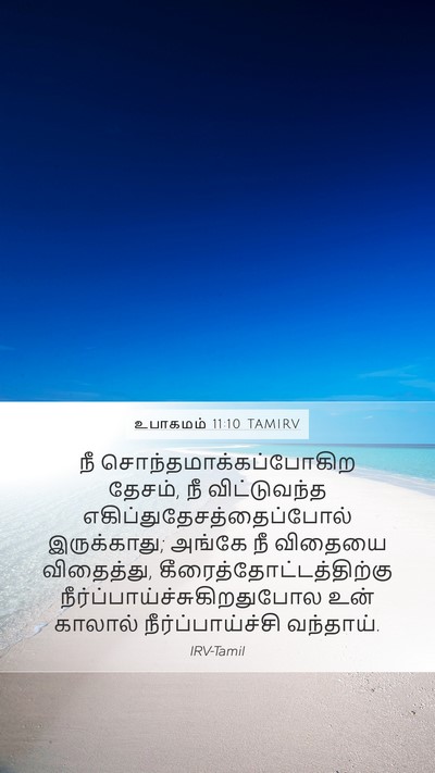 உபாகமம் 11:10 TAMIRV Bible Verse Image