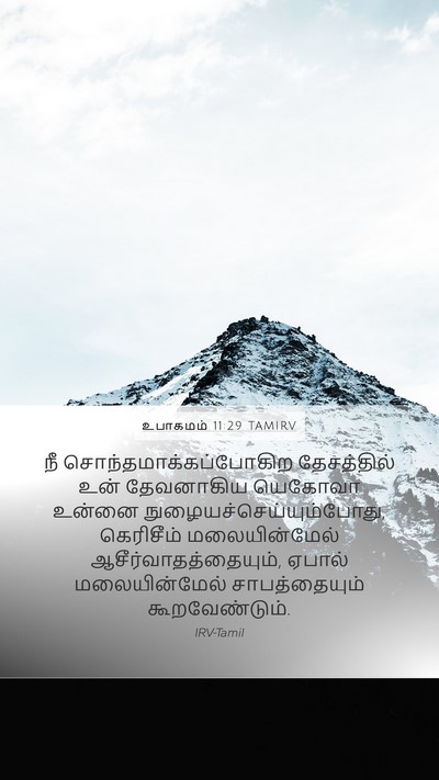 உபாகமம் 11:29 TAMIRV Bible Verse Image