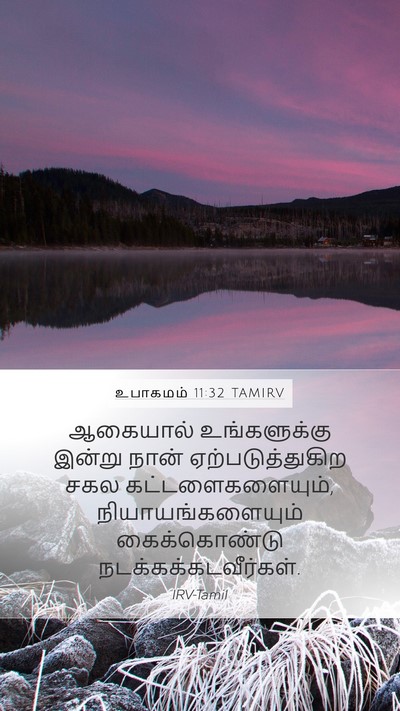 உபாகமம் 11:32 TAMIRV Bible Verse Image