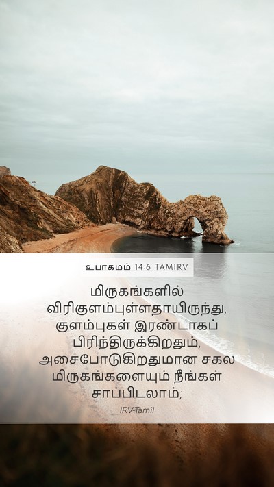 உபாகமம் 14:6 TAMIRV Mobile Phone Wallpaper - மிருகங்களில் - Mobile Bible Verse Wallpaper
