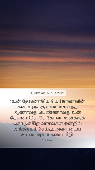 உபாகமம் 17:2 TAMIRV Bible Verse Image