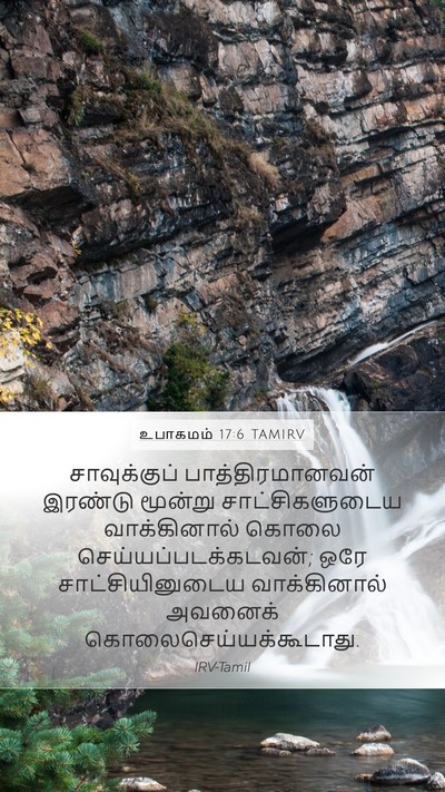 உபாகமம் 17:6 TAMIRV Bible Verse Image