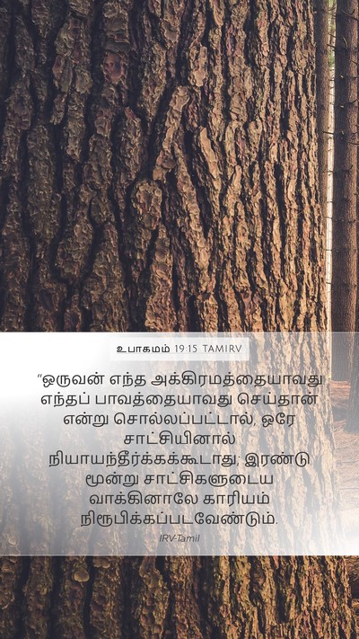 உபாகமம் 19:15 TAMIRV Bible Verse Image