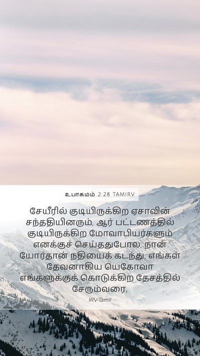 உபாகமம் 2:28 TAMIRV Bible Verse Image