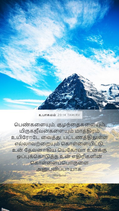 உபாகமம் 20:14 TAMIRV Bible Verse Image