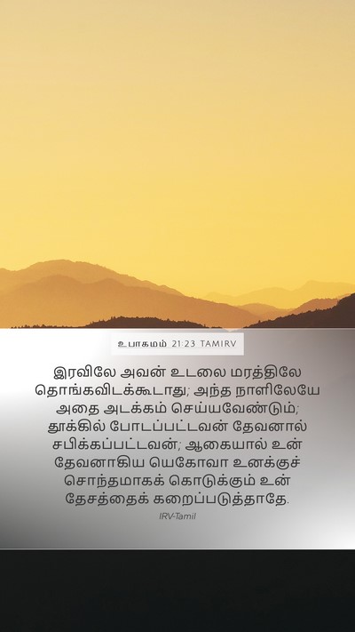 உபாகமம் 21:23 TAMIRV Bible Verse Image