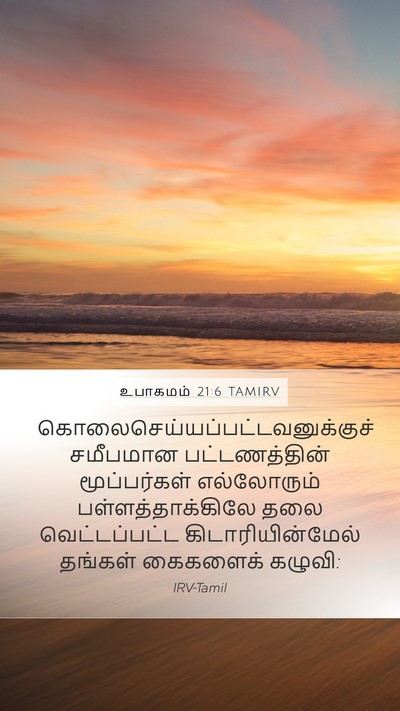 உபாகமம் 21:6 TAMIRV Bible Verse Image