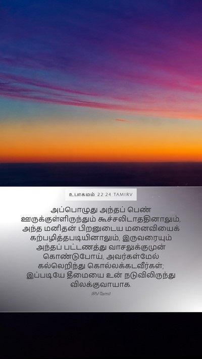 உபாகமம் 22:24 TAMIRV Bible Verse Image