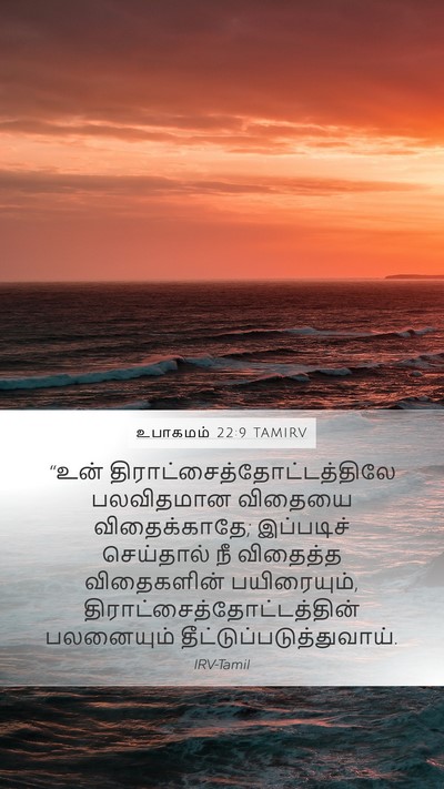 உபாகமம் 22:9 TAMIRV Mobile Phone Wallpaper - “உன் - Mobile Bible Verse Wallpaper