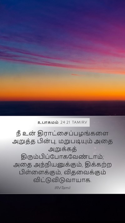 உபாகமம் 24:21 TAMIRV Bible Verse Image