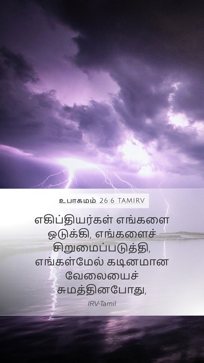 உபாகமம் 26:6 TAMIRV Bible Verse Image
