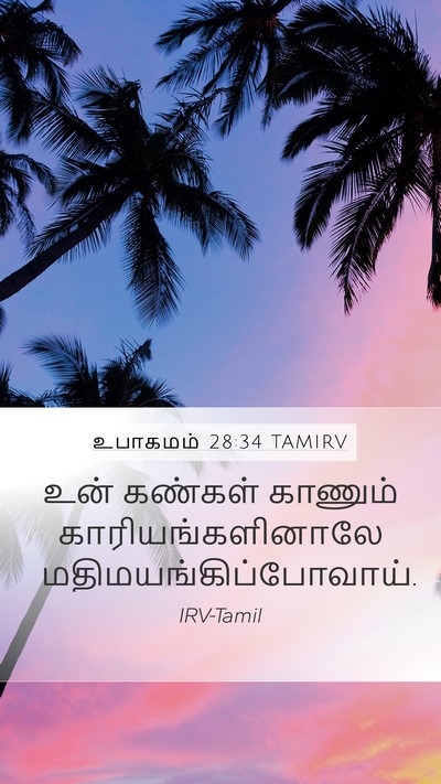உபாகமம் 28:34 TAMIRV Bible Verse Image